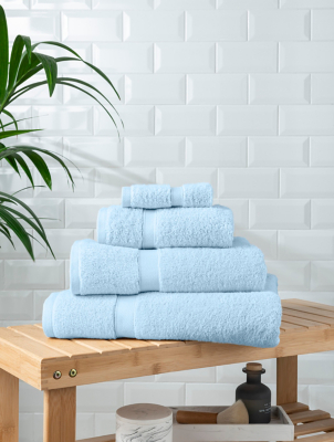 Bath Mats Asda Living Towels Soft Blue Super Soft Cotton Towel