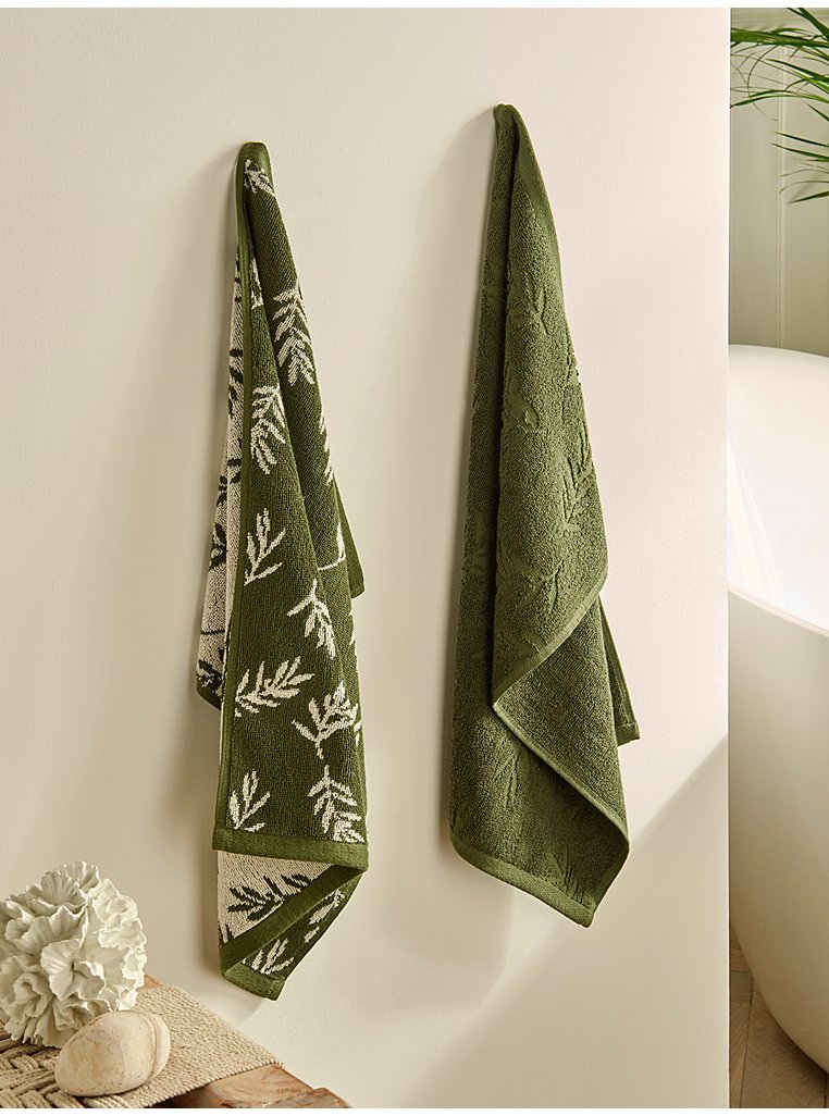 Stacey Solomon Green Olive Guest Towels - Set of 2 | Home | George at ASDA