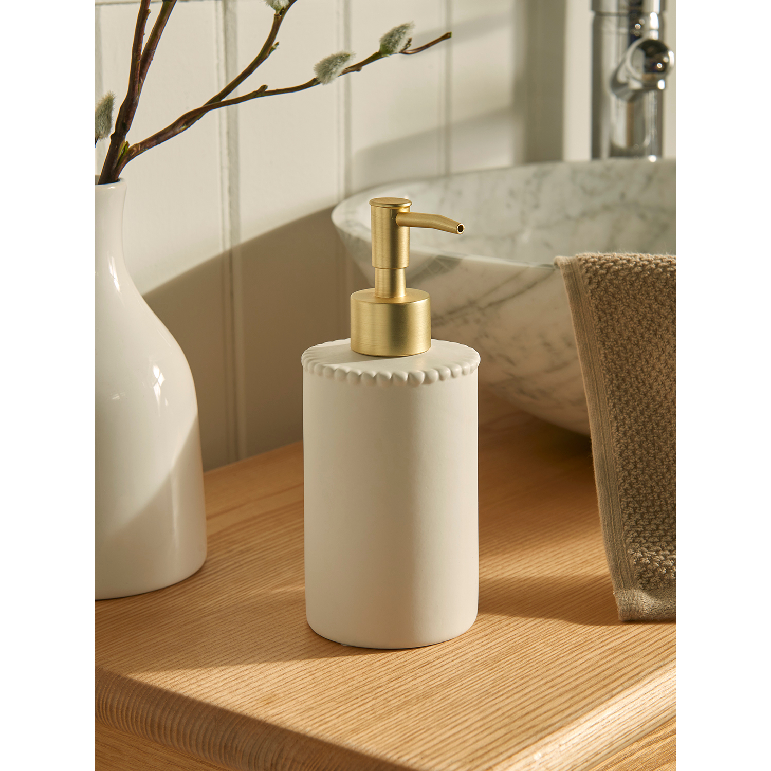 George Natural Stacey Solomon Beaded Soap Dispenser