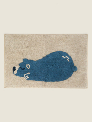 Blue Bear Bath Mat Home at ASDA