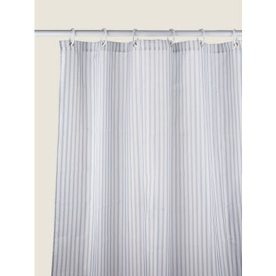 George Grey Stripe Shower Curtain - Grey
