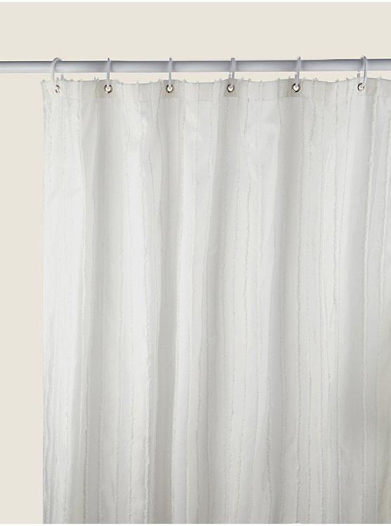 George Home Blue & White Crab Shower Curtain - ASDA Groceries