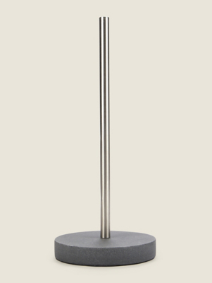 Charcoal Sandstone Toilet Roll Stand Home at ASDA