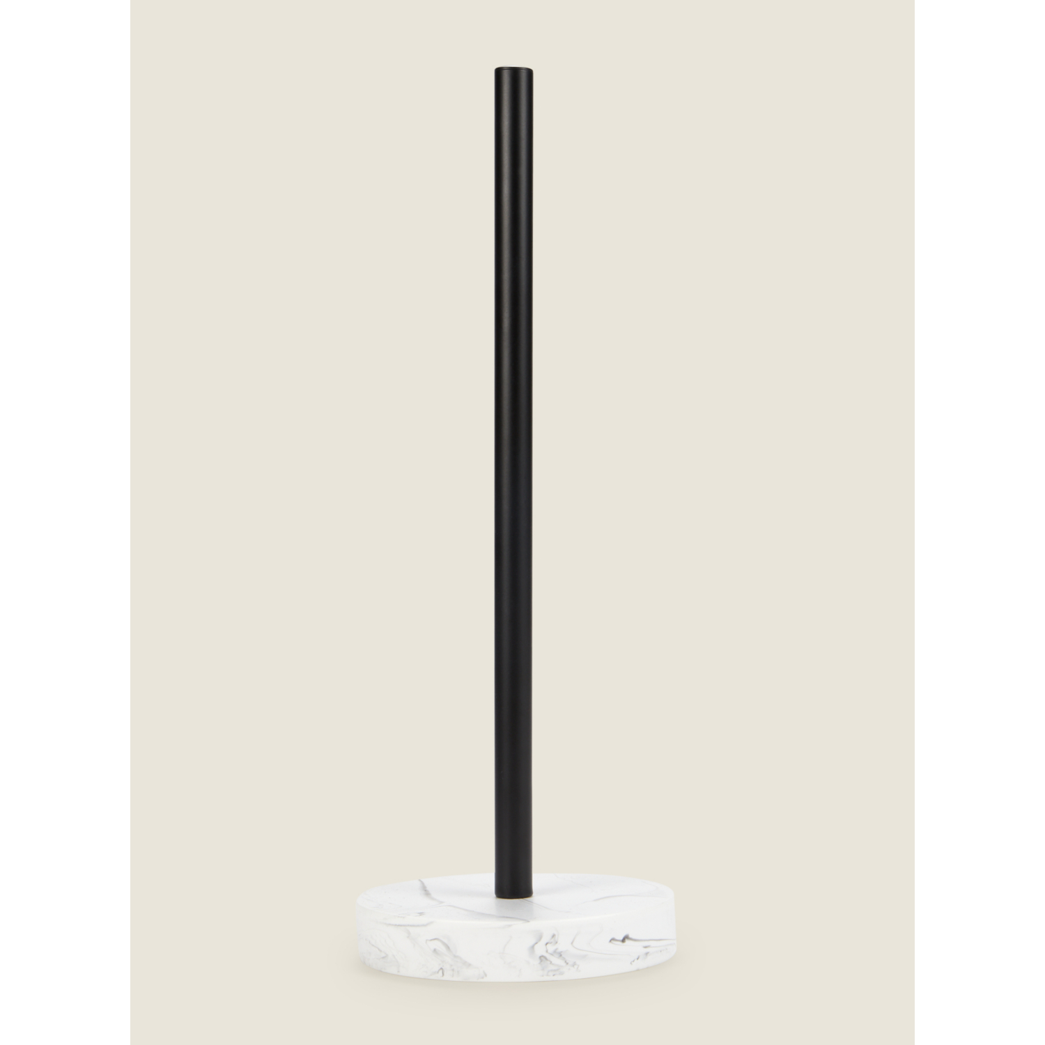 George White Marble Effect Toilet Roll Stand