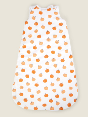 Orange Pumpkins Sleep Bag 2.5 Tog Baby at ASDA