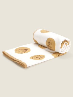 Disney Winnie The Pooh Natural DoubleSided Jersey Blanket Home