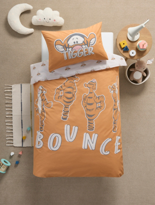 Winnie The Pooh Tigger Orange Toddler Duvet Set Home at ASDA