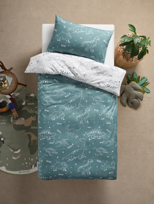 Green Dino Reversible Duvet Set | Home | George At ASDA