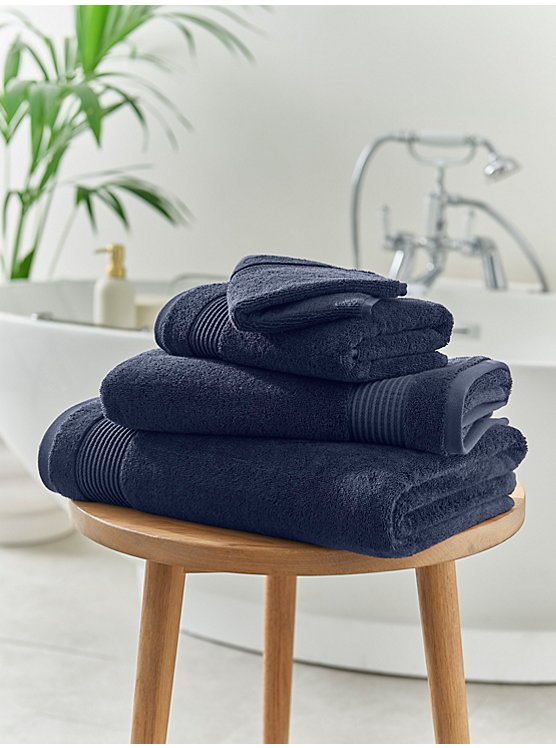 Navy Luxury Egyptian Cotton Towels