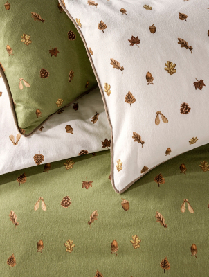 Stacey Solomon Autumn Icons Reversible Brushed Cotton Duvet Set Home