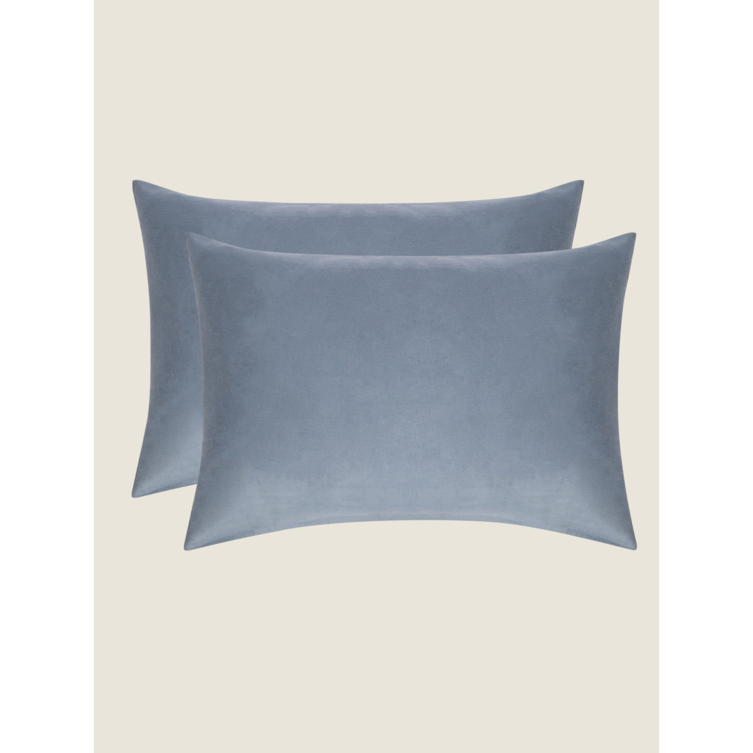 George Grey Brushed Cotton Plain Pillowcase Pair