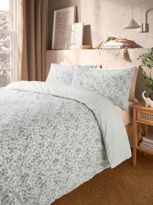 White Ditsy Trailing Floral Duvet Set Home at ASDA