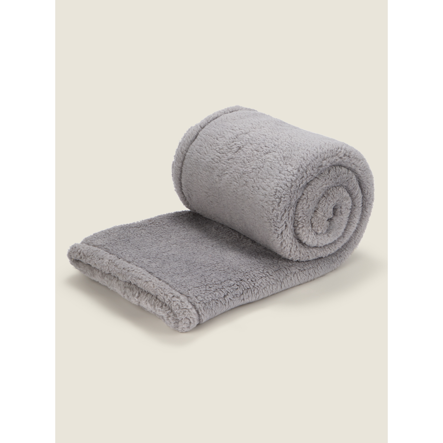 George Grey Teddy Throw - 150Cm X 120Cm