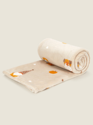 Natural Autumn Gonk Super Soft Throw Home at ASDA