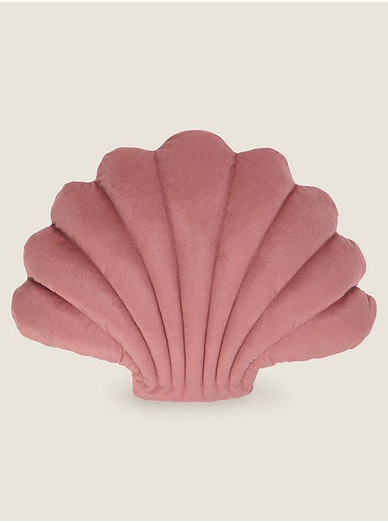 Pink Shell Shaped Cushion