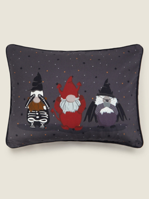Grey Halloween Gonk Cushion Home at ASDA