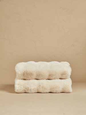 Stacey Solomon Bobble Faux Fur Throw | Home | George at ASDA