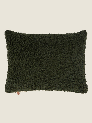 Dark Green Cushion Home at ASDA