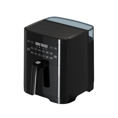 George Home Black 5L Steam Air Fryer - Black