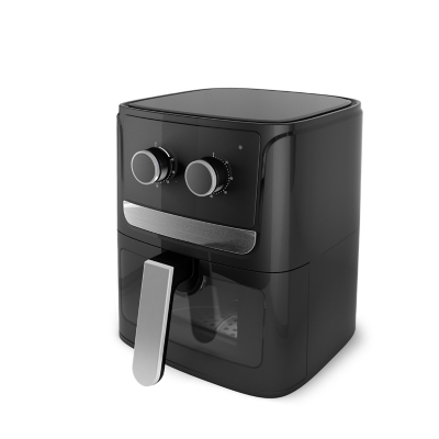 Black 4L Manual Air Fryer Home at ASDA