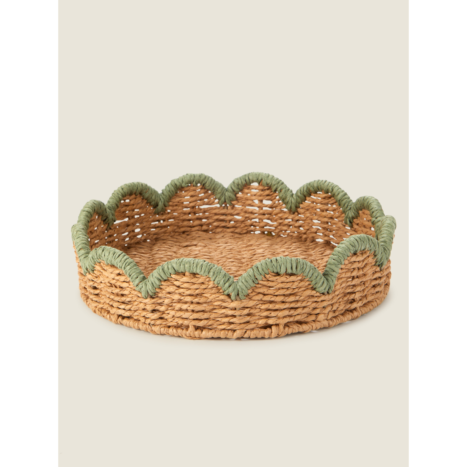 George Green Round Scalloped Tray