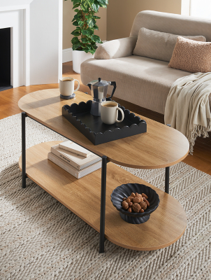 Natural Lozenge 2-Tier Coffee Table | Home | George at ASDA