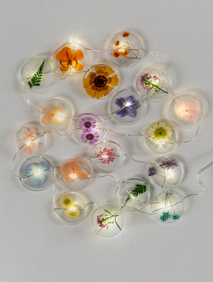 19 Dry Flower Colourful LED String Lights Home at ASDA