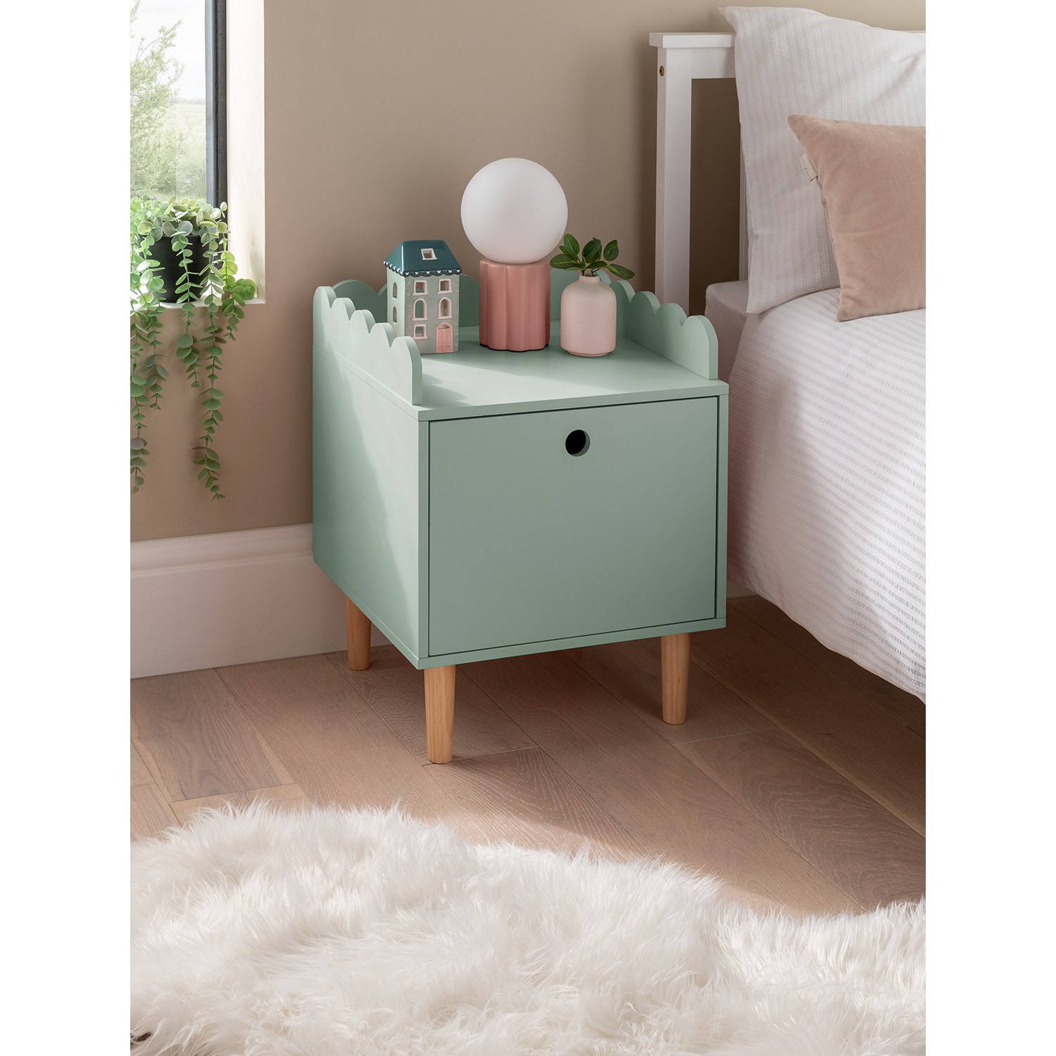 George Green Bedside Table