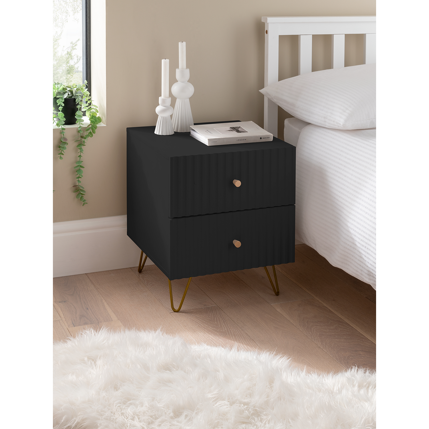 George Black Bedside Drawers