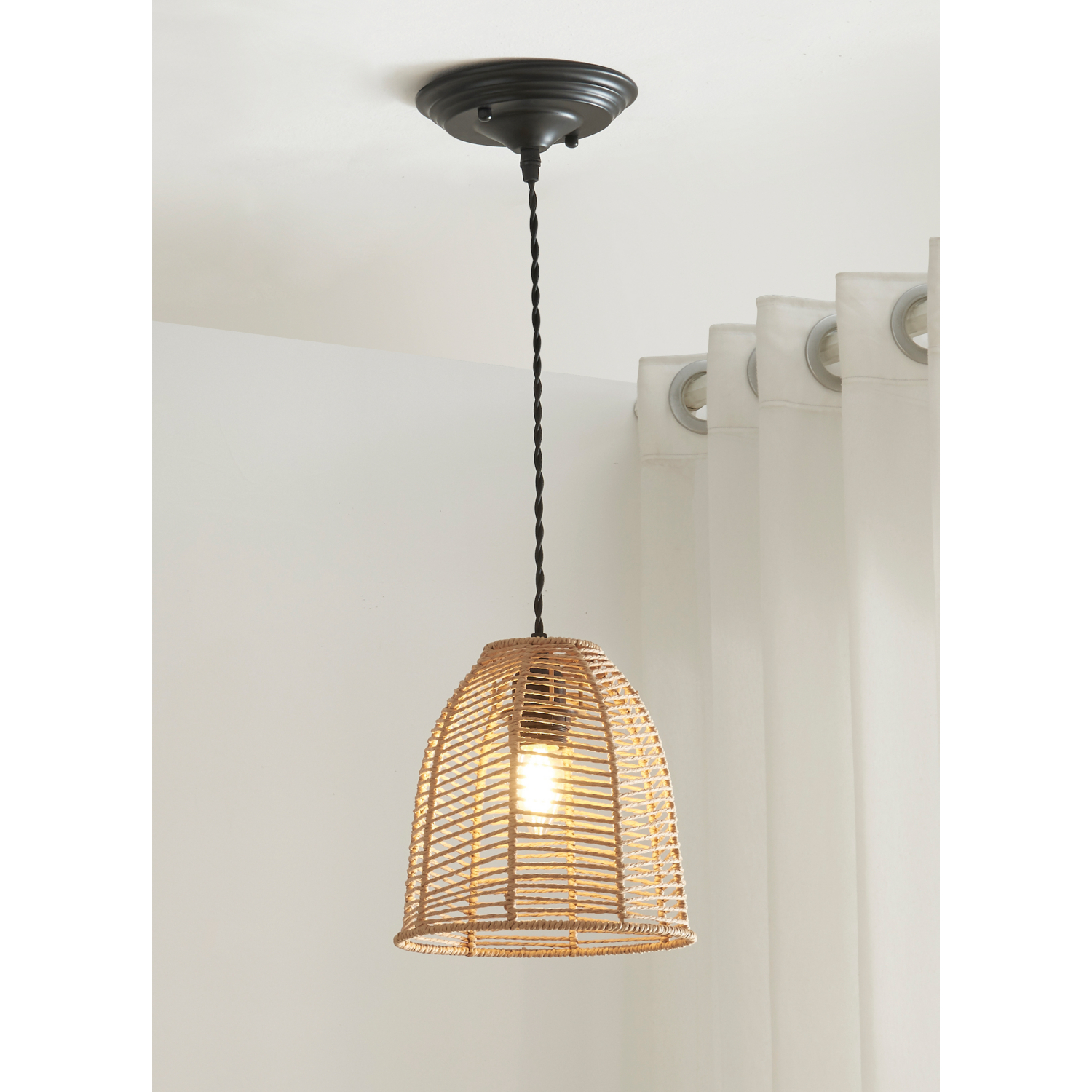 George Natural Rattan Shade