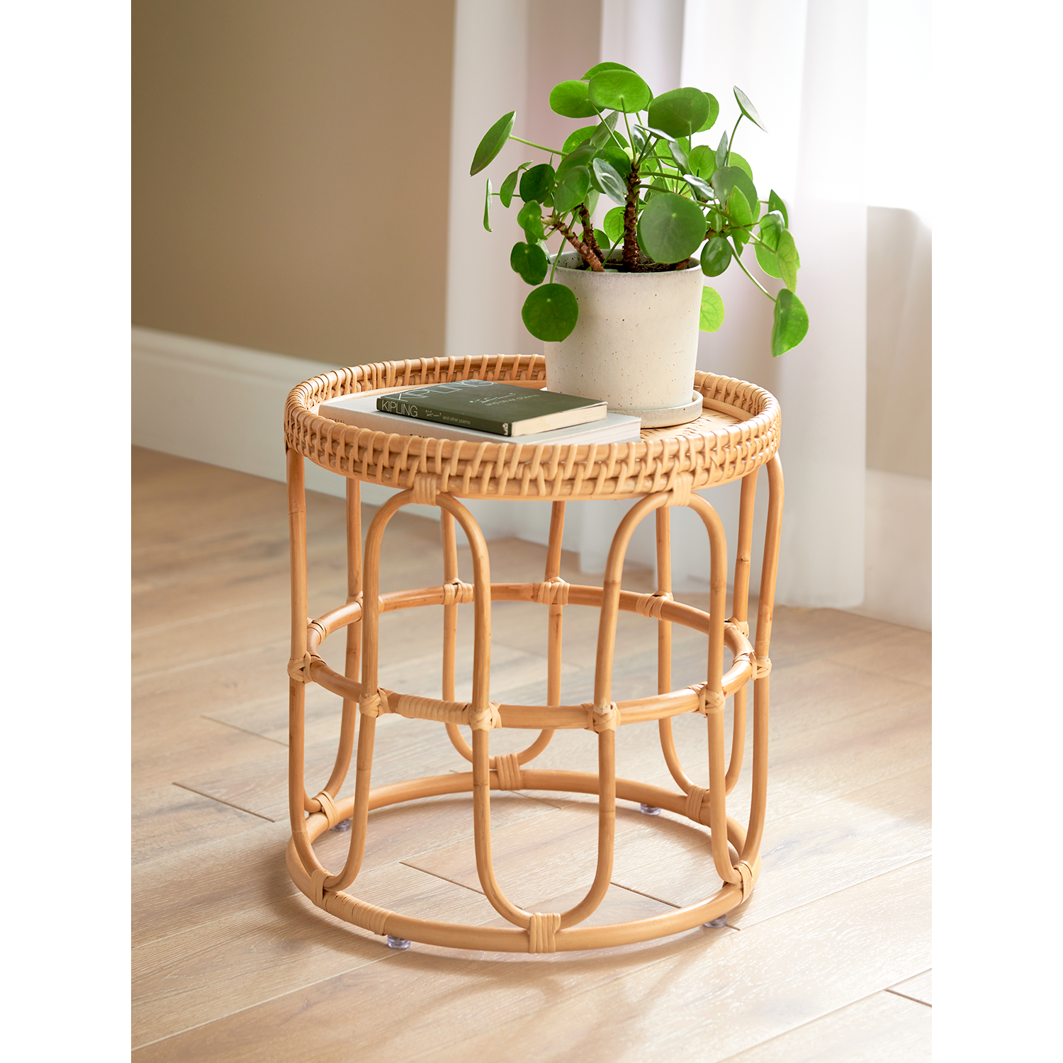 George Natural Bamboo Side Table