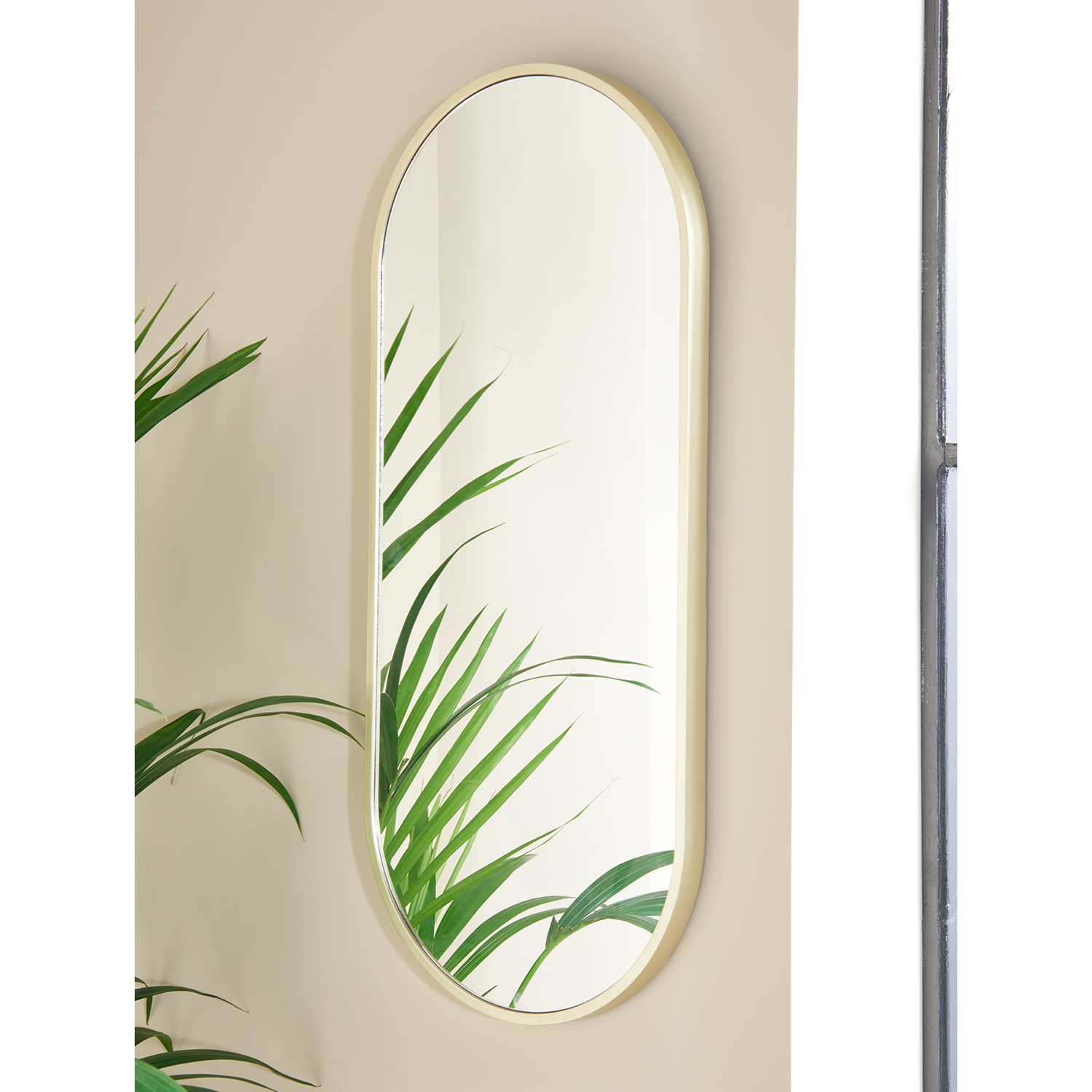 George Gold -Tone Losange Mirror