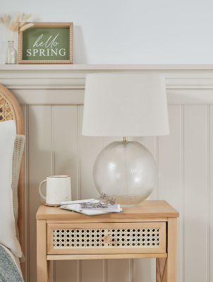 Romantic Bedside Table Lamps Walmart Stacey Solomon Linen Glass