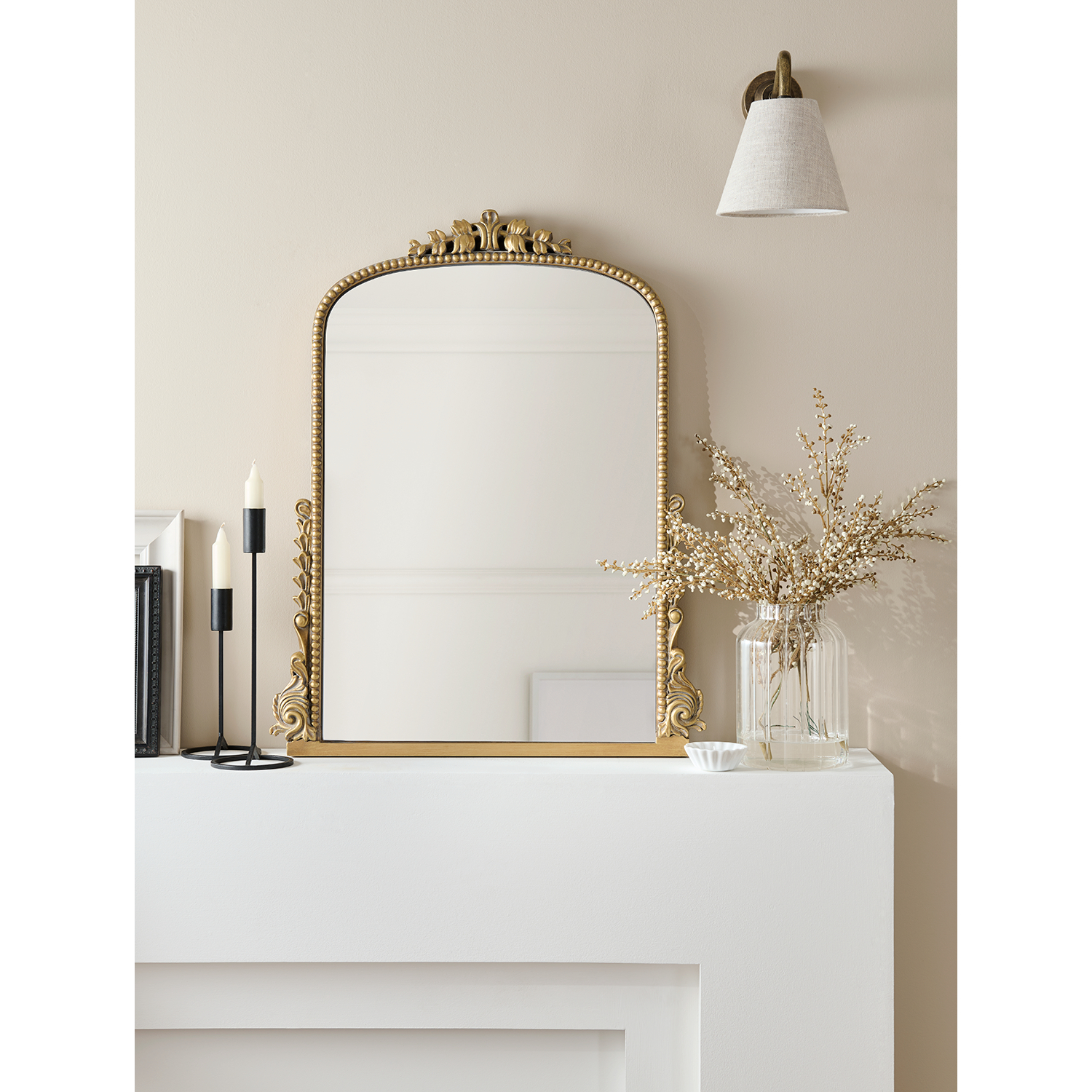 George Gold -Tone Antique Mirror