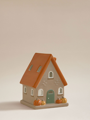 Pumpkin House Tealight Holder | Home | George at ASDA