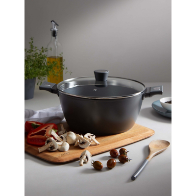 George Unisex Grey Gino D'acampo Stock Pot 28Cm