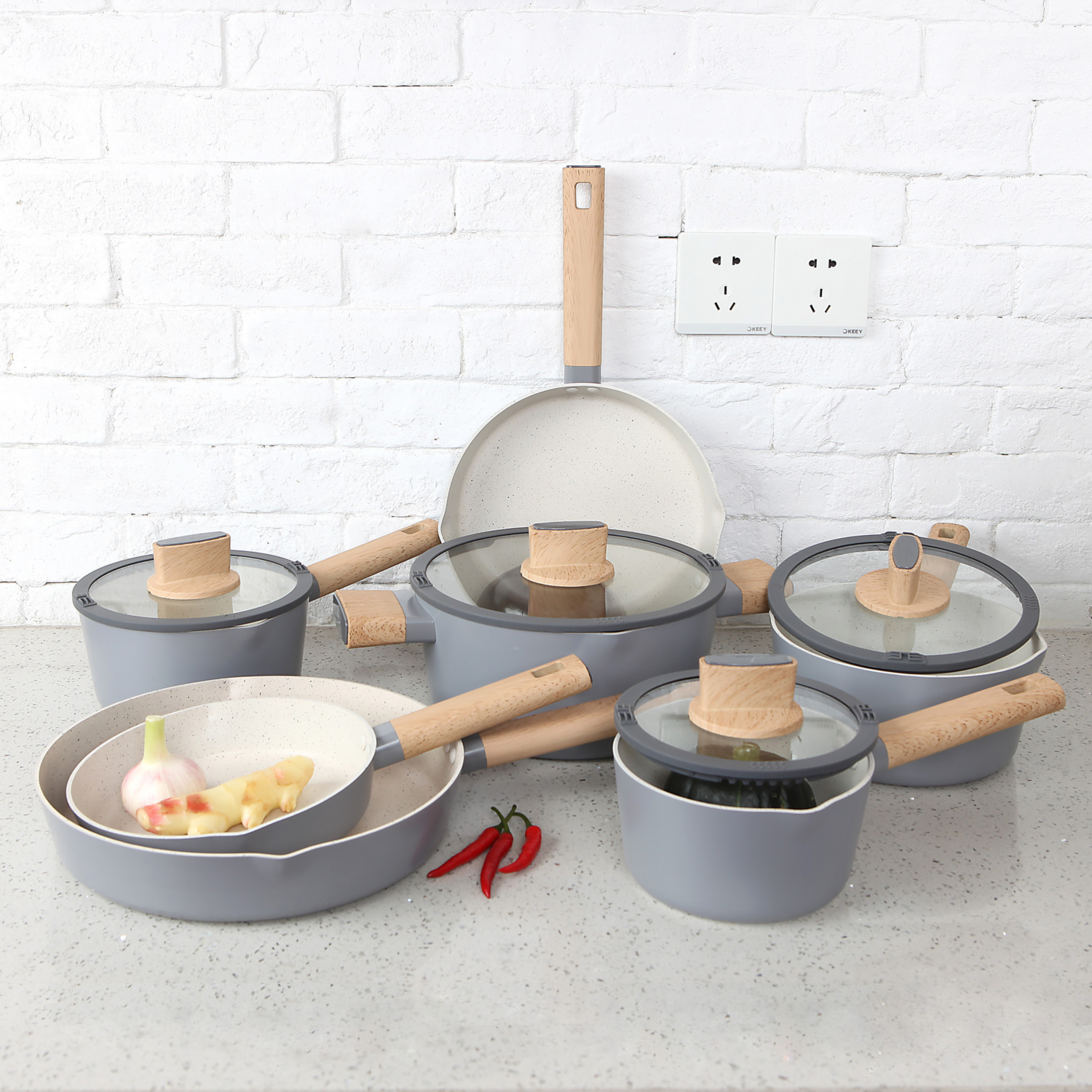George Grey Simplicity Pans - Set Of 7