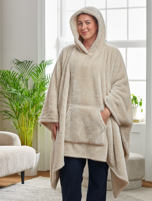 Teddy Hooded Blanket Home George at ASDA