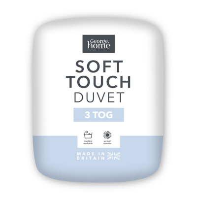 Microfibre 3 Tog Filled Duvet Home at ASDA