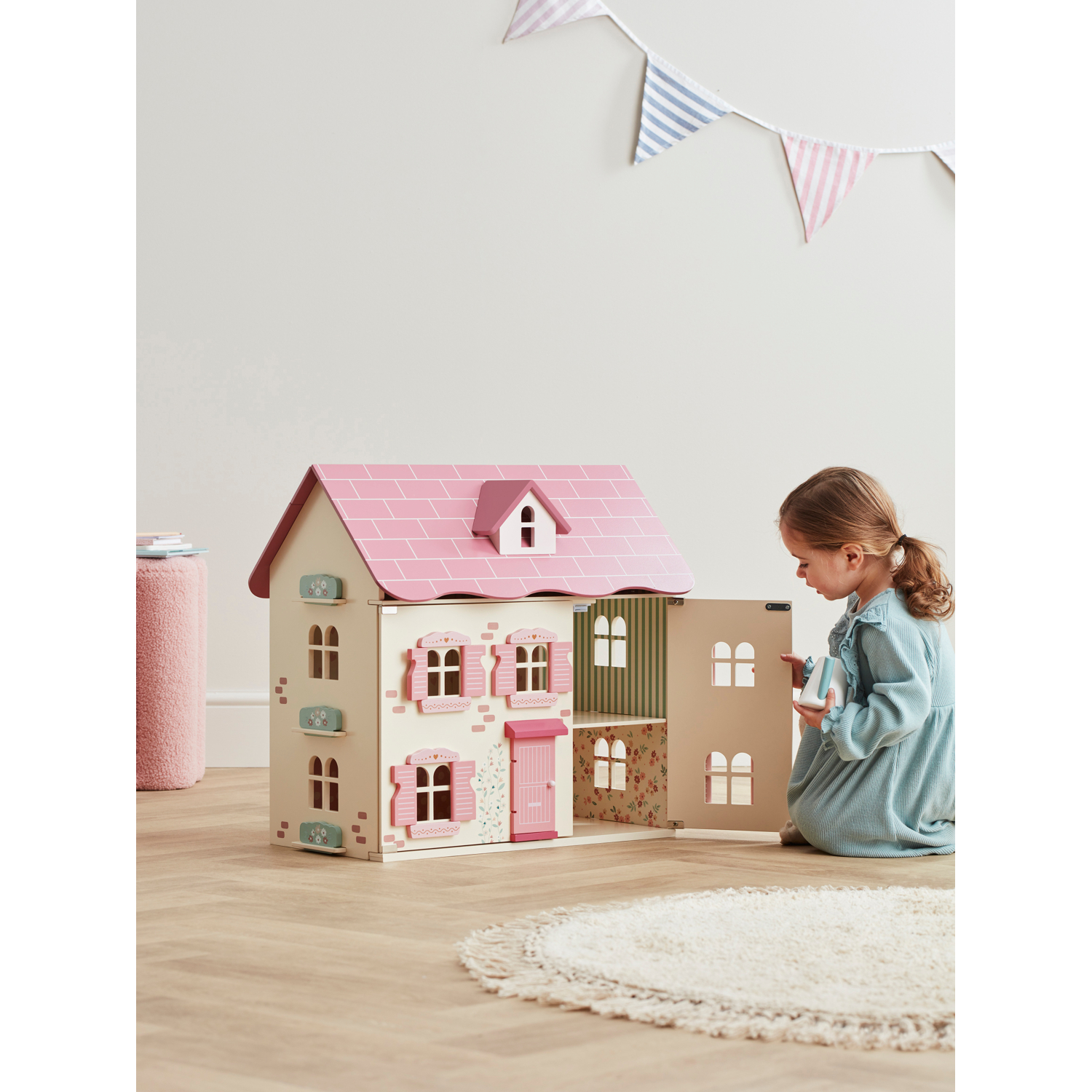 George Dark Purple & Light Pink Pink & Purple Dolls House