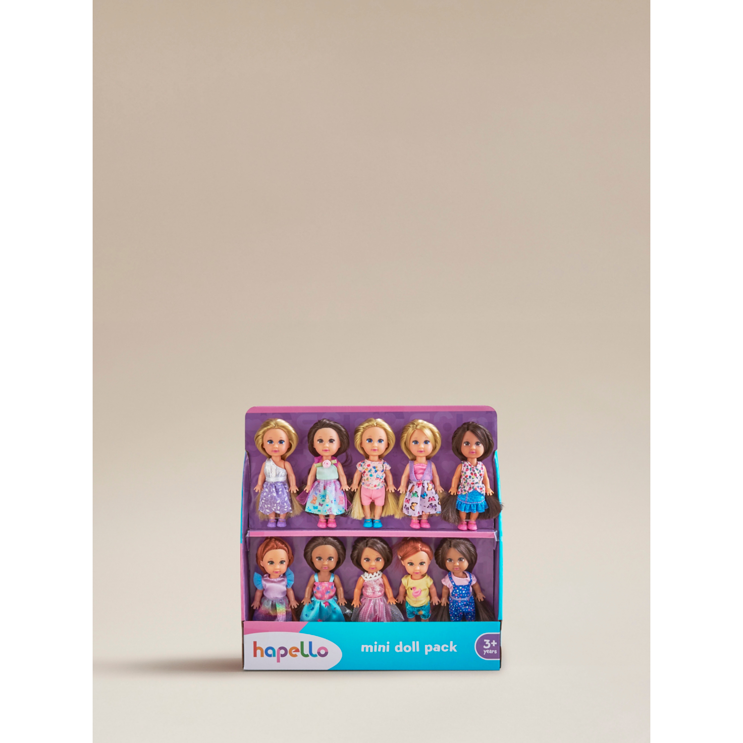 George Multi Hapello Mini Doll & Outfits Bundle