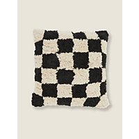 Black Tufted Checkerboard Cushion | Home | George at ASDA