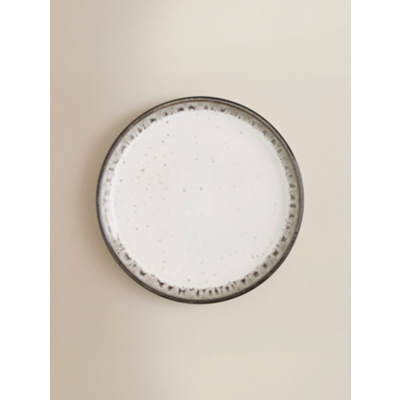 George Black Reactive Glaze Side Plate - Black