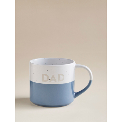 George Blue & White Reactive Glaze 'Dad' Mug - Blue