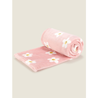 George Pink Daisy Fleece Blanket - X 120Cm 150Cm