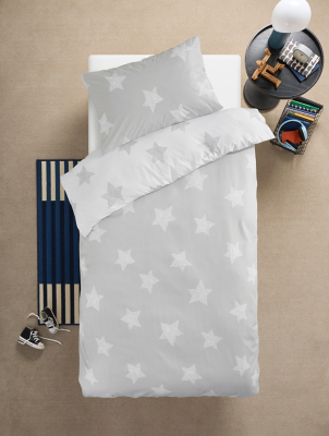 Cot Bedding Asda Kids Duvet Covers Grey Microfibre Reversible