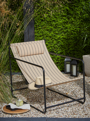 Metal Lounge Chair Outdoor & Garden at ASDA