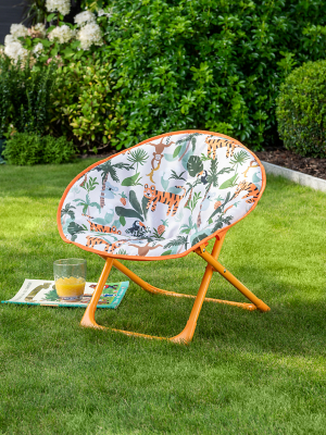 Kids Moon Chair Jungle Print Outdoor & Garden at ASDA