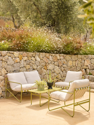 Green Tuscany Piece Sofa Set Outdoor Garden George at ASDA