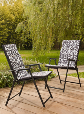 Cream Black Miami Leaf Cushion Set of